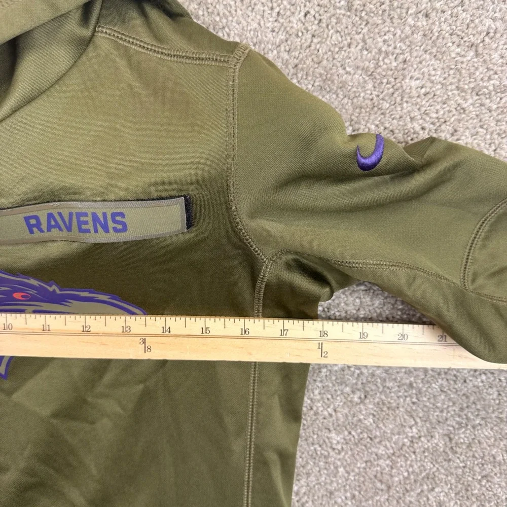 Nike Baltimore Ravens NFL Salute to Service Hoodie‎ Green Youth Size Medium